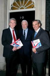 From left to right, GREAT Britain campaign Conrad Bird, Clipper Ventures Chairman Sir Robin Knox-Johnston and Clipper Ventures CEO William Ward.